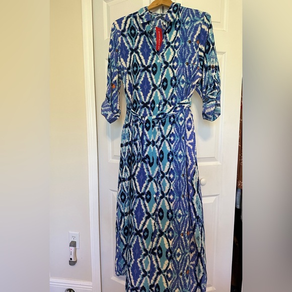 Muestrarios  Full-Length Shirtdress 100% polyester. NWT - Picture 1 of 9
